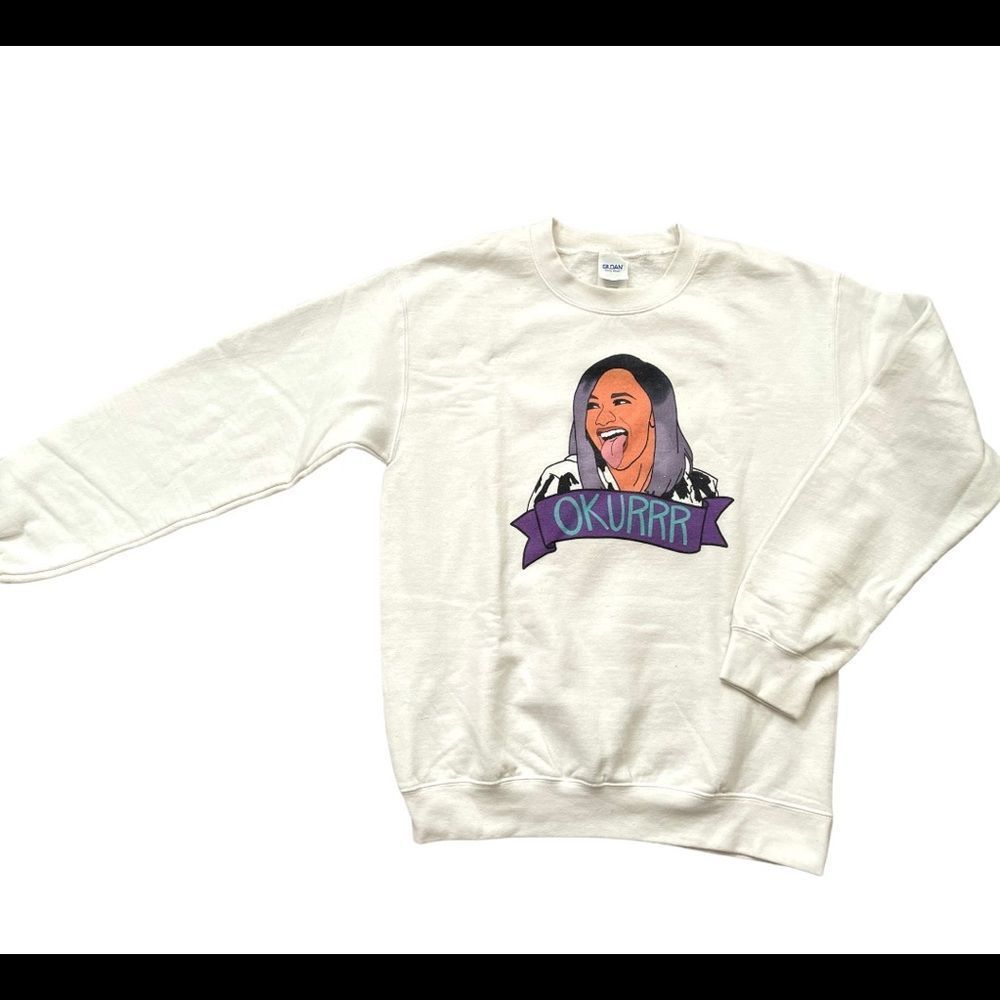 2 for $10! Cardi B Okurrrrr crew neck sweater crewneck